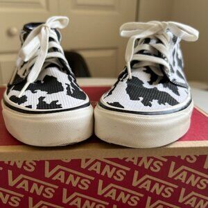 Vans Anaheim Chukka 49 DX Black and White Cow Print Chukka w7/m5.5 in box